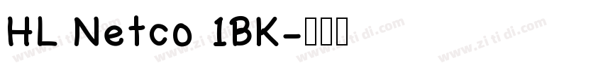 HL Netco 1BK字体转换